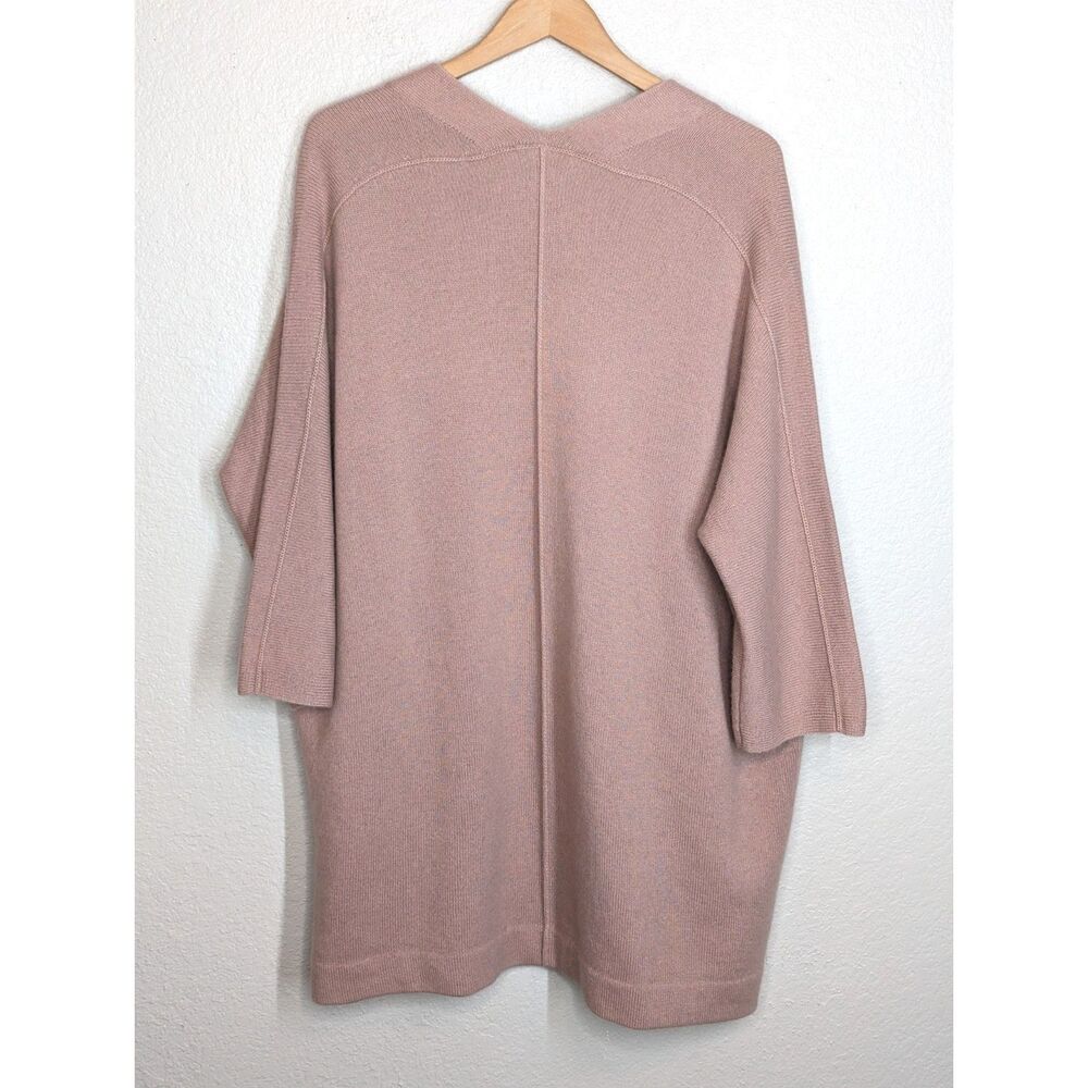 EUC Vince 100% Cashmere Open Front Cardigan Sz XS Pink Relaxed Soft Oversized - Picture 2 of 8
